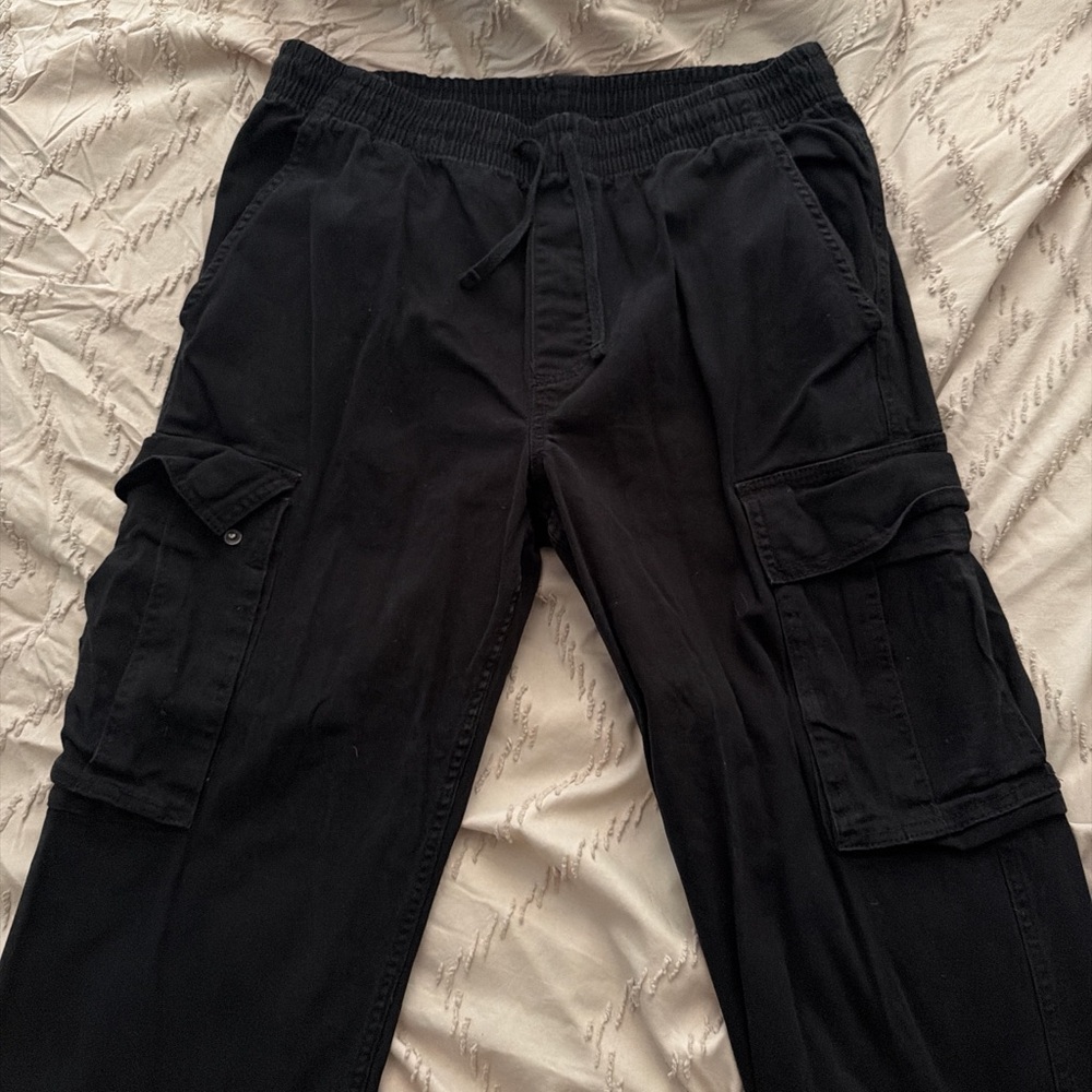 No Boundaries Black Cargo Joggers